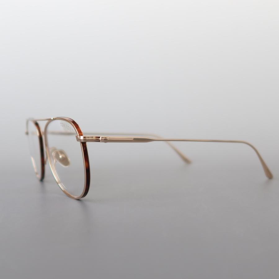 トムフォード メガネ オーバル ブルーライトカット ブラウン ゴールド メタル TOM FORD EYEWEAR メガネ トムフォード パイロット ゴールド ブラウン