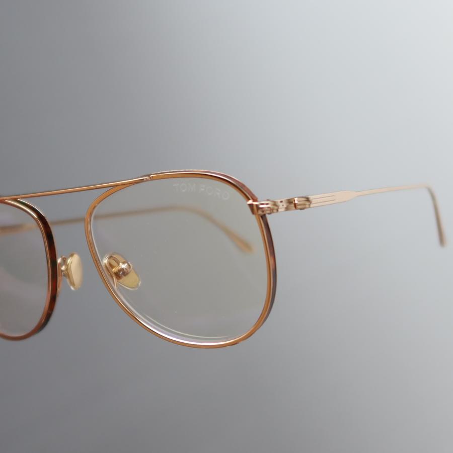 TOM FORD EYEWEAR メガネ トムフォード パイロット ゴールド ブラウン