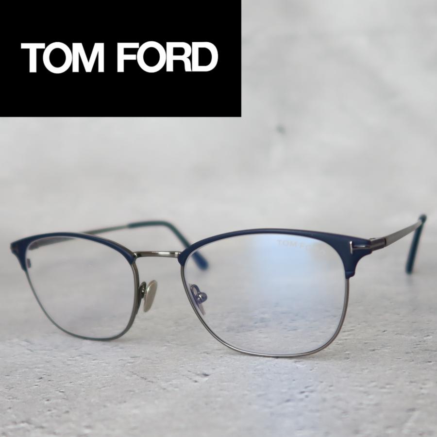 TOM FORD EYEWEAR メガネ トムフォード マット ネイビー 新品 メタル  