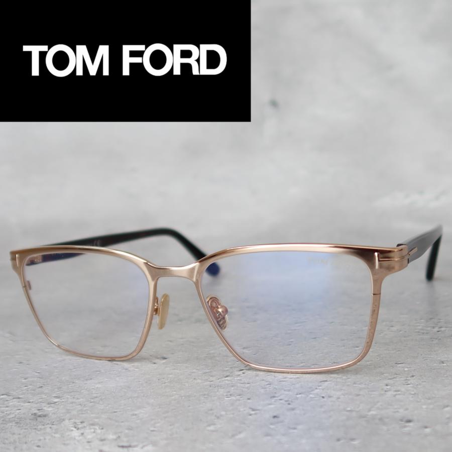 TOM FORD EYEWEAR メガネ トムフォード スクエア ゴールド ブラウン