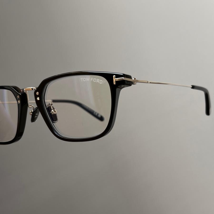 トムフォード メガネ アジアンフィット ブラック ゴールド メタル イタリア製 メガネ トムフォード メンズ レディース アジアンフィット TOM