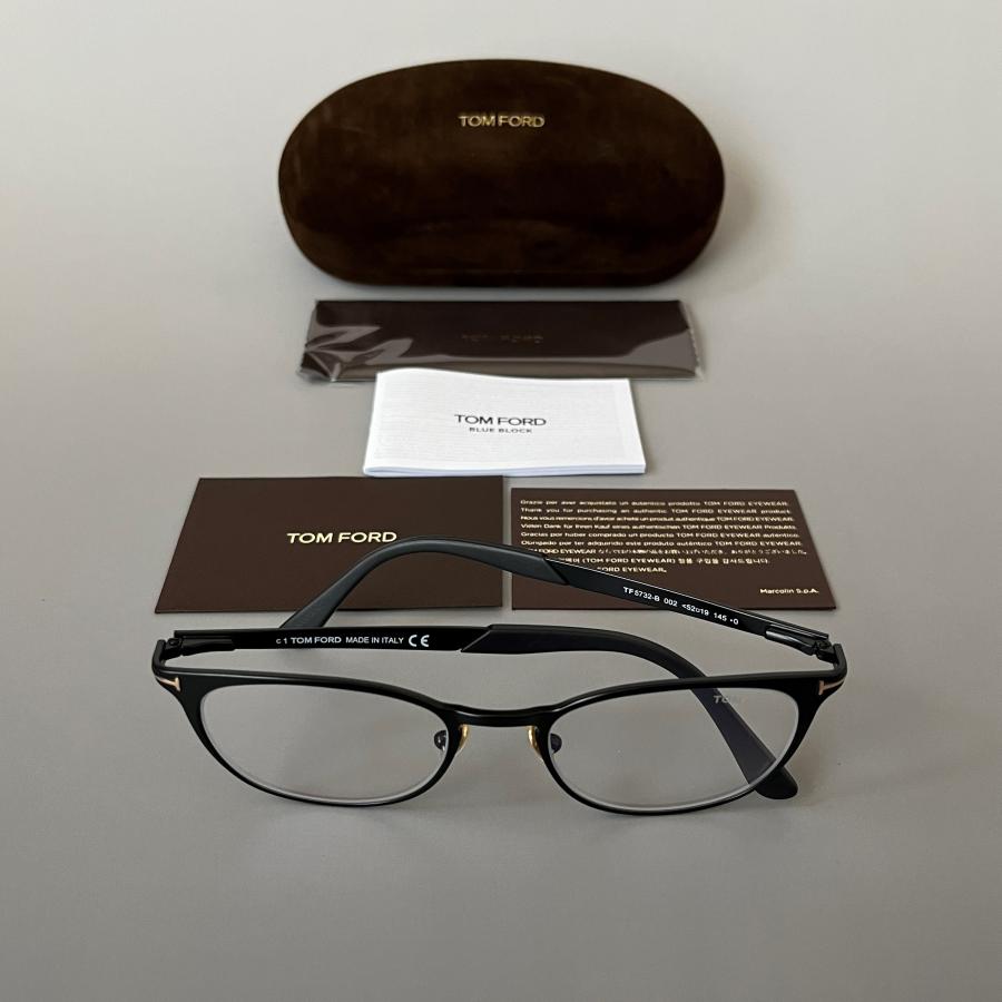 TOM FORD EYEWEAR トムフォード メガネ FT5732 ラウンド ブルーライト