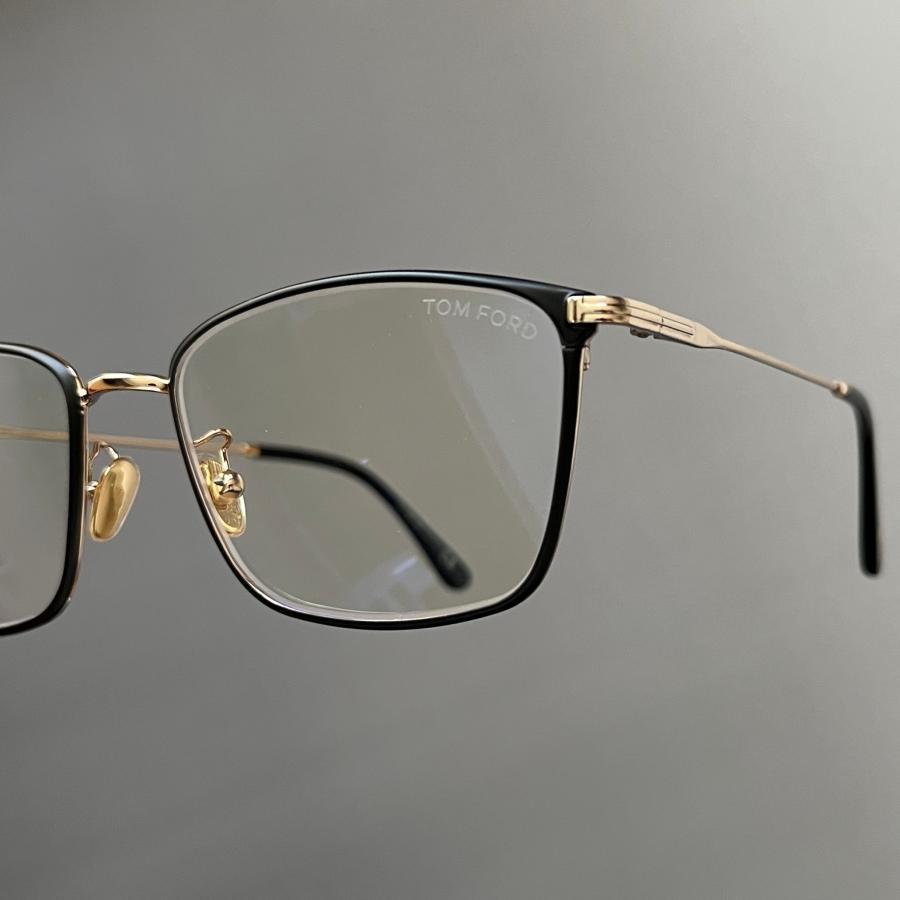 トムフォード メガネ ウェリントン ブラック ゴールド 黒 かっこいい 大きめ TOM FORD EYEWEAR トムフォード Tom Ford メガネ ウェリントン
