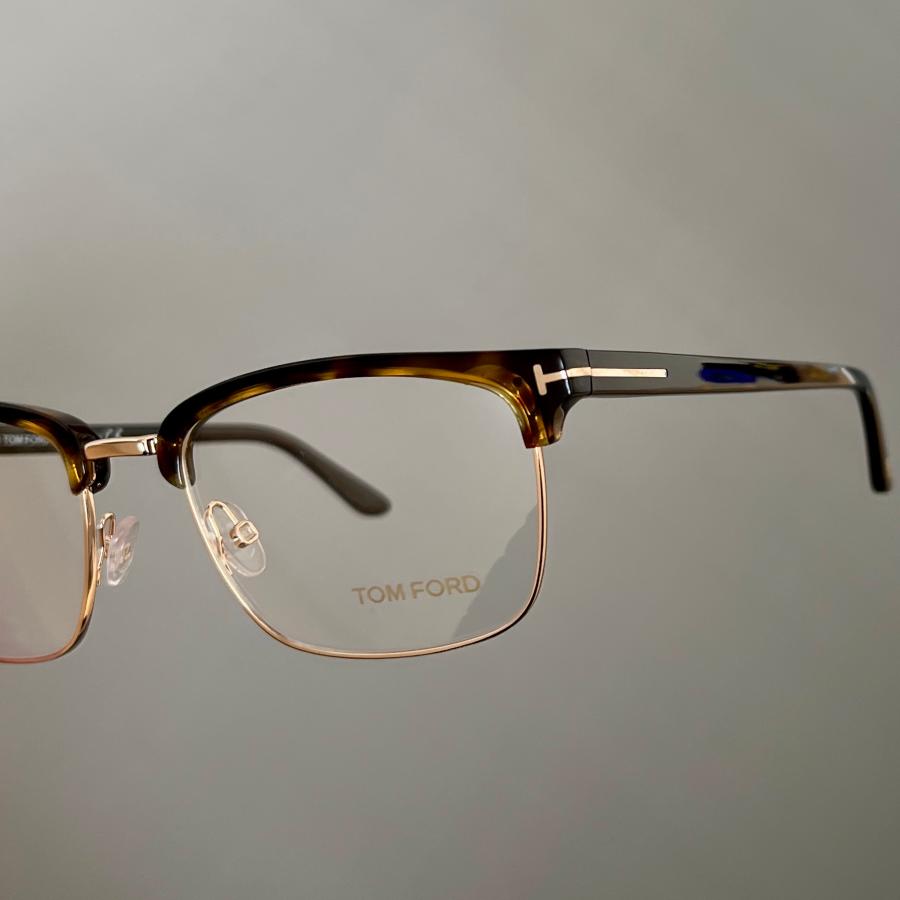 トムフォード メガネ サーモント ブロー ブラウン ゴールド 金 軽い スマート TOM FORD EYEWEAR 【並行輸入品】TOM トムフォード メガネ FT6018