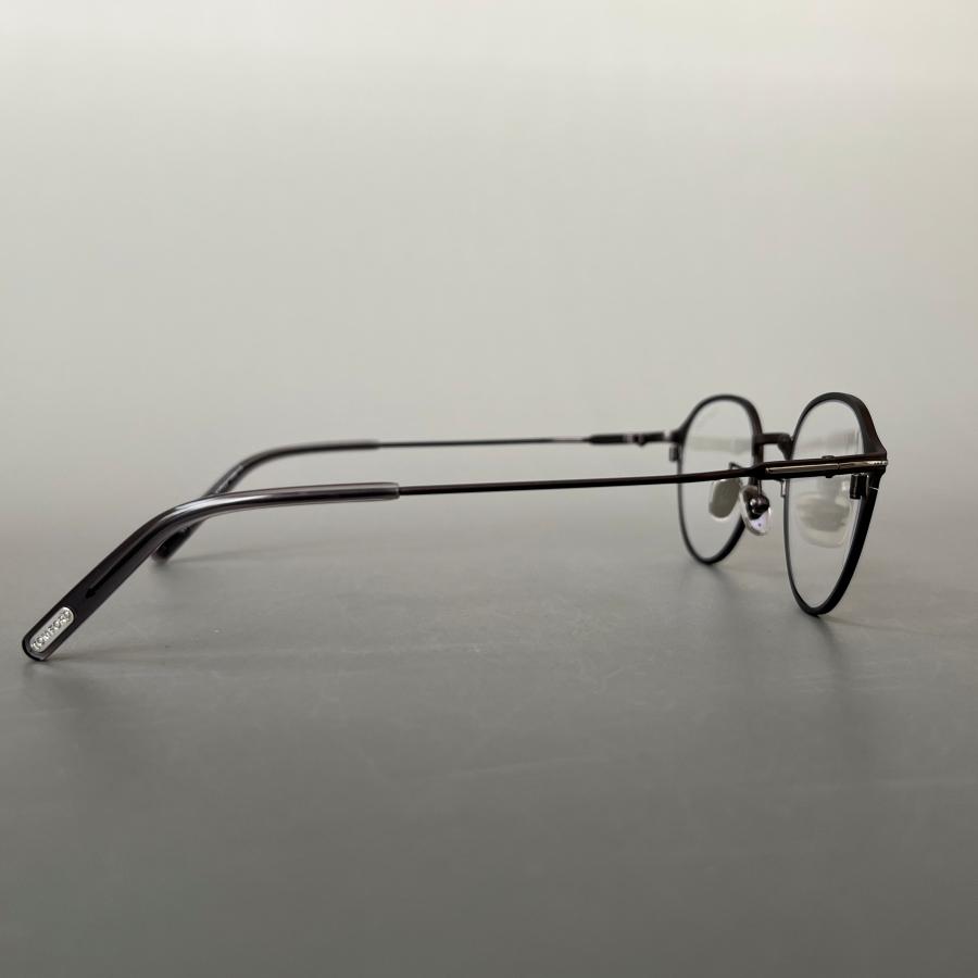 【並行輸入品】トムフォード メガネ TOM FORD ボストン FT5917 眼鏡 グレー メタル メンズ レディース 新品 ブルーライトカット 銀 細身 イタリア製 爆買の画像