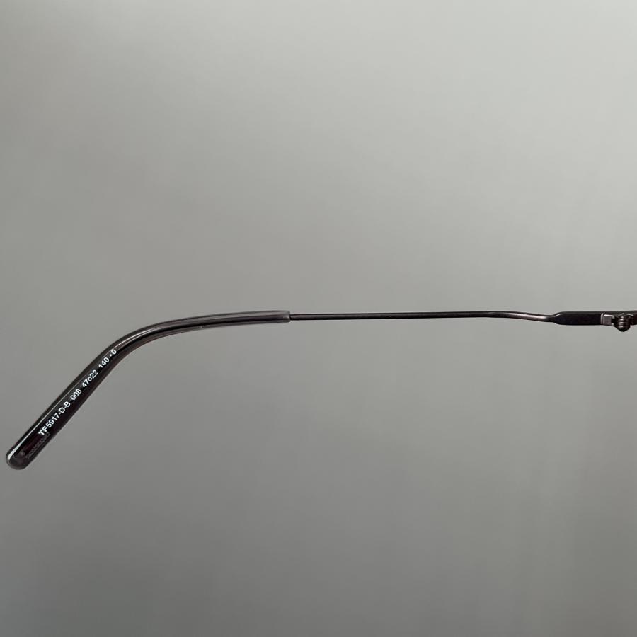 【並行輸入品】トムフォード メガネ TOM FORD ボストン FT5917 眼鏡 グレー メタル メンズ レディース 新品 ブルーライトカット 銀 細身 イタリア製 爆買の画像