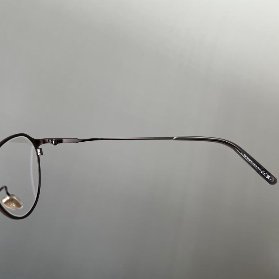 【並行輸入品】トムフォード メガネ TOM FORD ボストン FT5917 眼鏡 グレー メタル メンズ レディース 新品 ブルーライトカット 銀 細身 イタリア製 爆買の画像