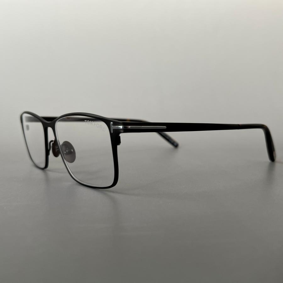 【並行輸入品】トムフォード メガネ TOM FORD スクエア FT5935 マットブラック 黒 眼鏡 チタン ブルーライトカット 新品 軽い 日本製 国産 スタイリッシュ 爆買の画像