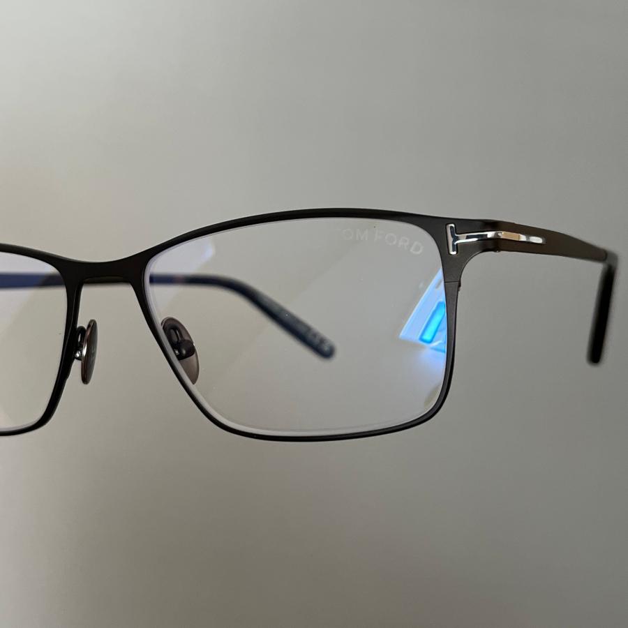 【並行輸入品】トムフォード メガネ TOM FORD スクエア FT5935 マットブラック 黒 眼鏡 チタン ブルーライトカット 新品 軽い 日本製 国産 スタイリッシュ 爆買の画像