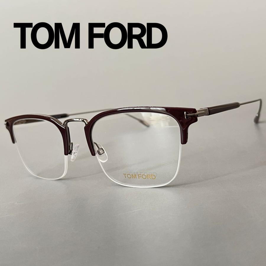 TOM FORD EYEWEAR トムフォード メガネ ハーフリム FT5611 新品