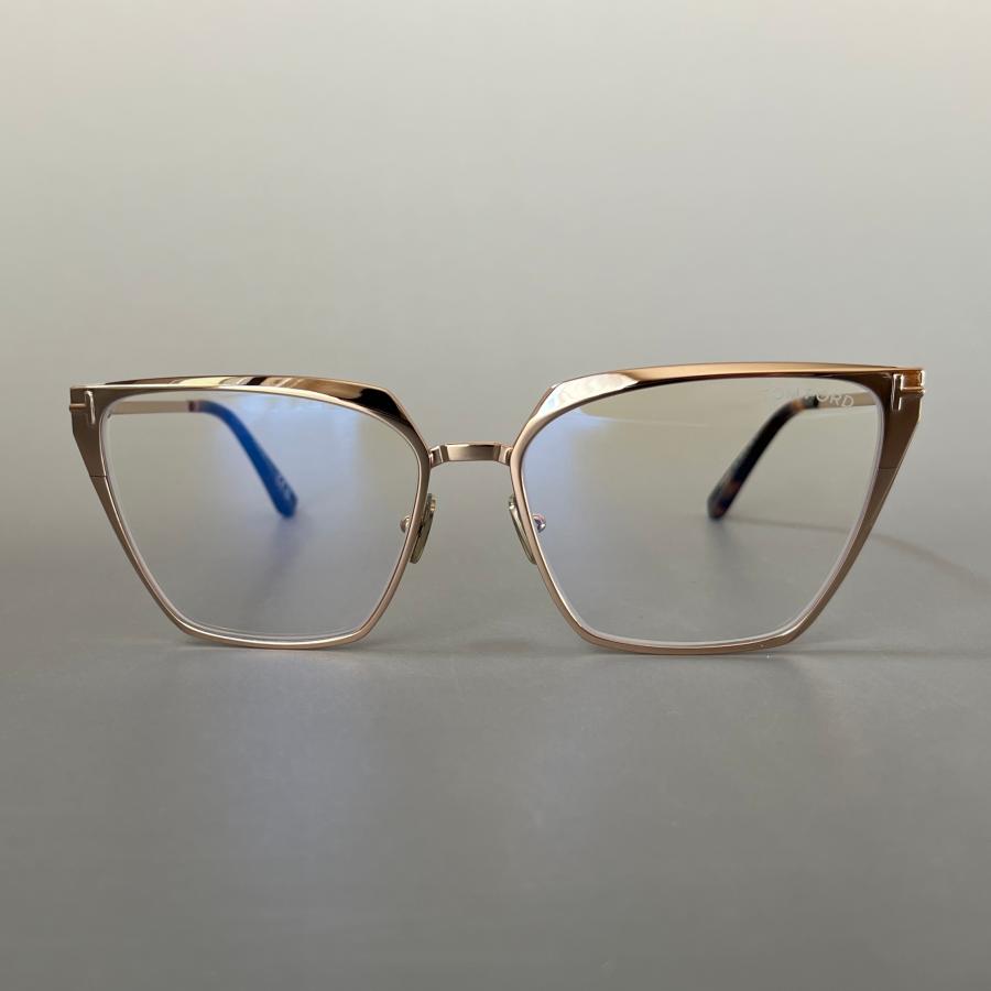 トムフォード メガネ キャットアイ ゴールド ブラウン メタル フレーム 金 TOM FORD EYEWEAR トムフォード メガネ ゴールド メタル ブラウン