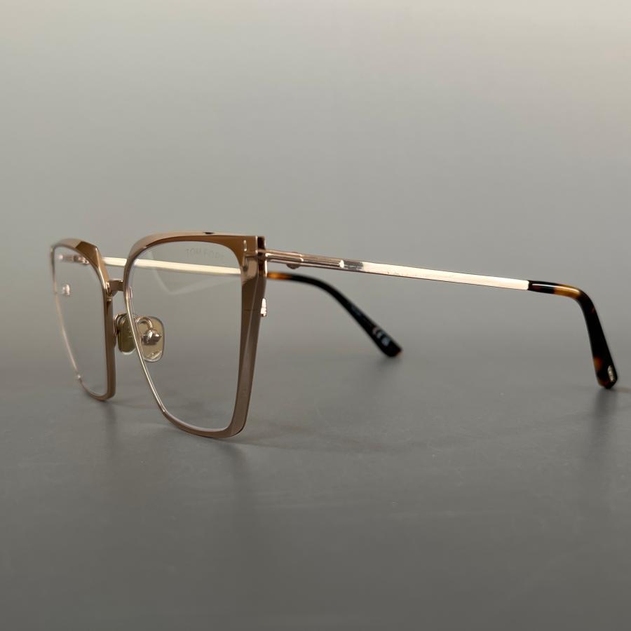 トムフォード メガネ キャットアイ ゴールド ブラウン メタル フレーム 金 TOM FORD EYEWEAR 【並行輸入品】トムフォード メガネ キャットアイ