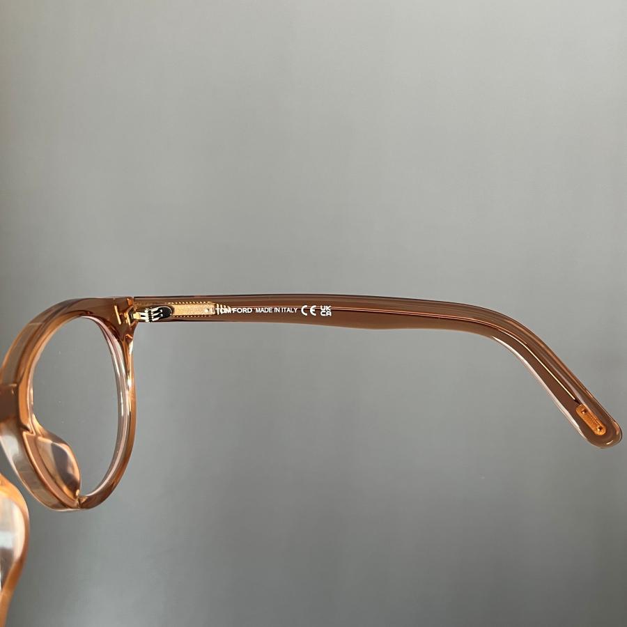 トムフォード メガネ アジアンフィット ラウンド クリア オレンジ ゴールド TOM FORD EYEWEAR 【並行輸入品】トムフォード メガネ アジアン
