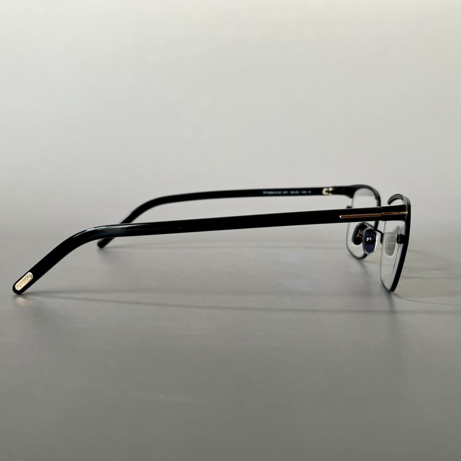 【並行輸入品】トムフォード メガネ TOM FORD サーモント ブロー FT5854 眼鏡 ブラック ゴールド 黒 金 男女兼用 ブルーライトカット メタル 希少フレーム_3
