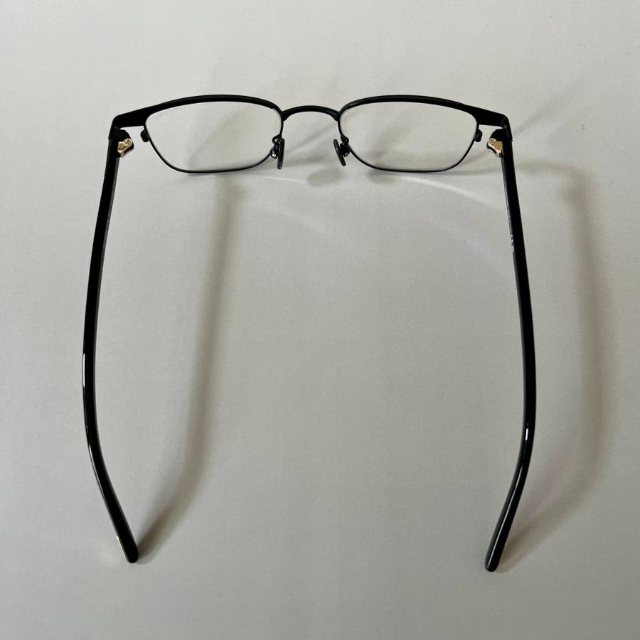 【並行輸入品】トムフォード メガネ TOM FORD サーモント ブロー FT5854 眼鏡 ブラック ゴールド 黒 金 男女兼用 ブルーライトカット メタル 希少フレーム_5