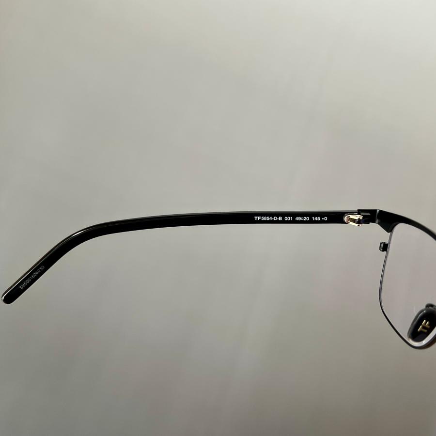 【並行輸入品】トムフォード メガネ TOM FORD サーモント ブロー FT5854 眼鏡 ブラック ゴールド 黒 金 男女兼用 ブルーライトカット メタル 希少フレーム_6