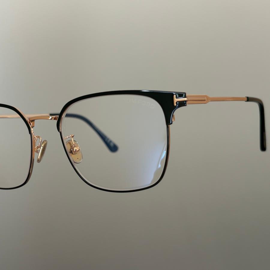 トムフォード メガネ ブラック ゴールド 黒 金 イタリア製 シンプル 軽い TOM FORD EYEWEAR 【並行輸入品】トムフォード メガネ ブラック