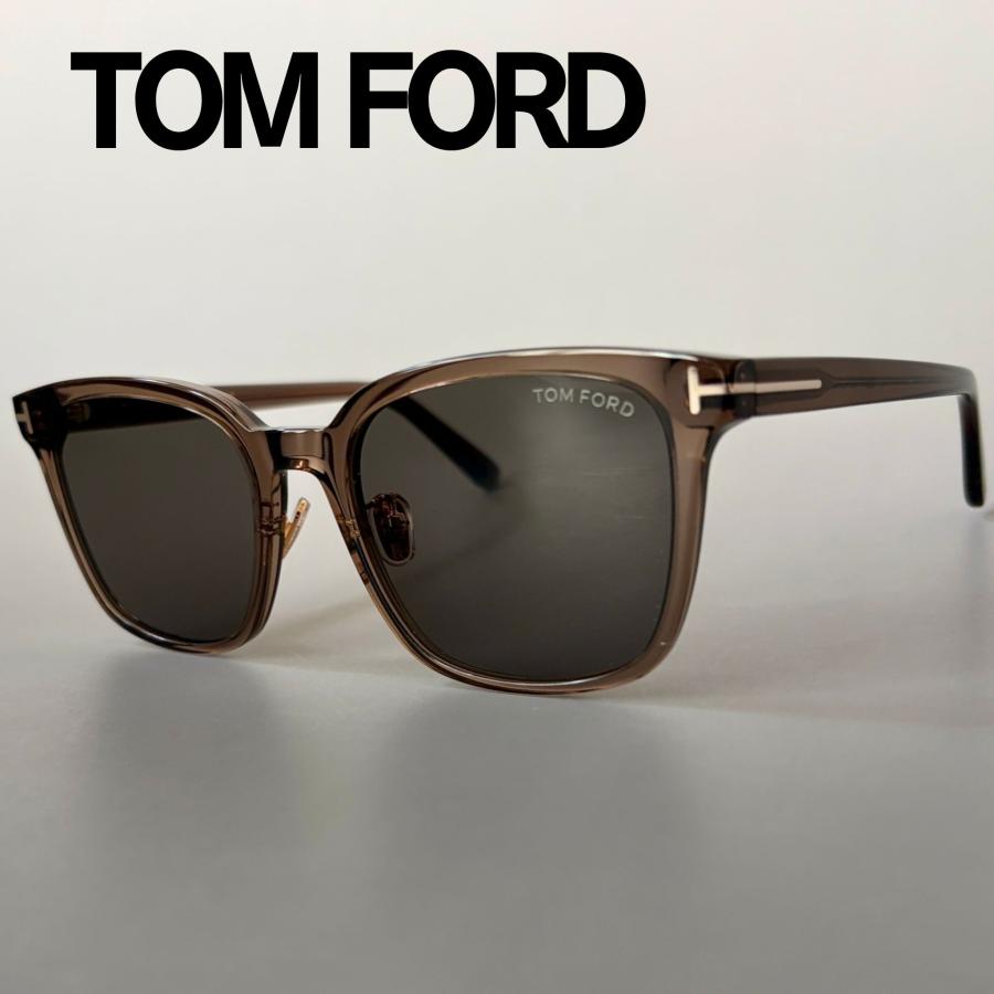 トムフォード メガネ アジアンフィット ウェリントン ブラウン シンプル 茶色 TOM FORD EYEWEAR トムフォード サングラス ウェリントン クリア