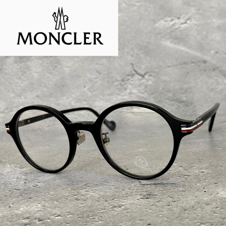 MONCLER（モンクレール） メガネ ラウンド ブラック 新品 めがね 眼鏡