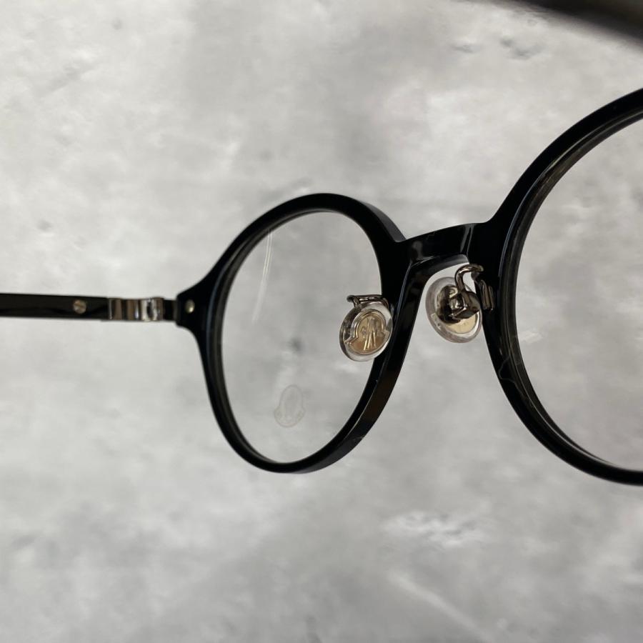 MONCLER（モンクレール） メガネ ラウンド ブラック 新品 めがね 眼鏡