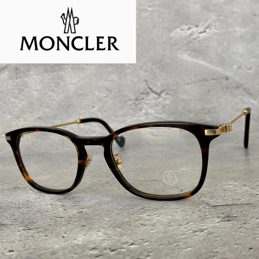 MONCLER（モンクレール） メガネ ラウンド べっ甲柄 ゴールド 新品