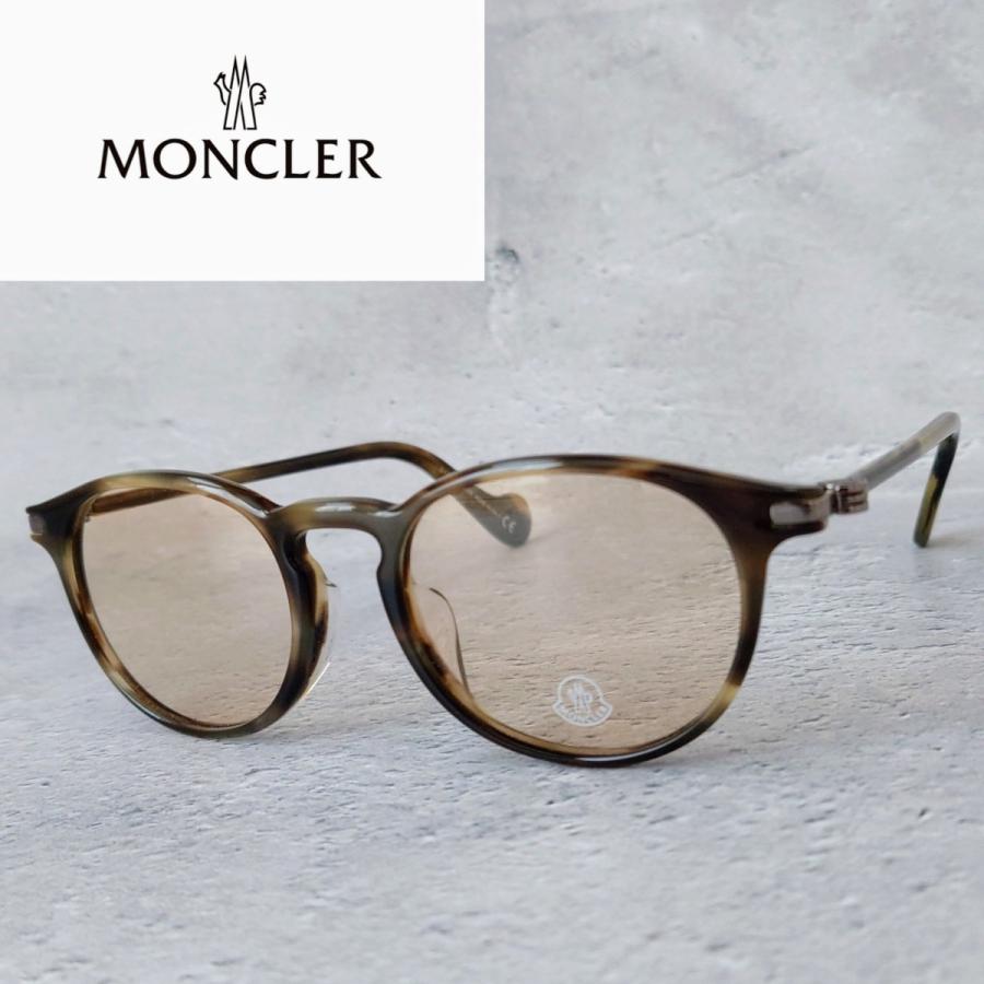 MONCLER（モンクレール） メガネ ラウンド ハバナ 新品 めがね 眼鏡