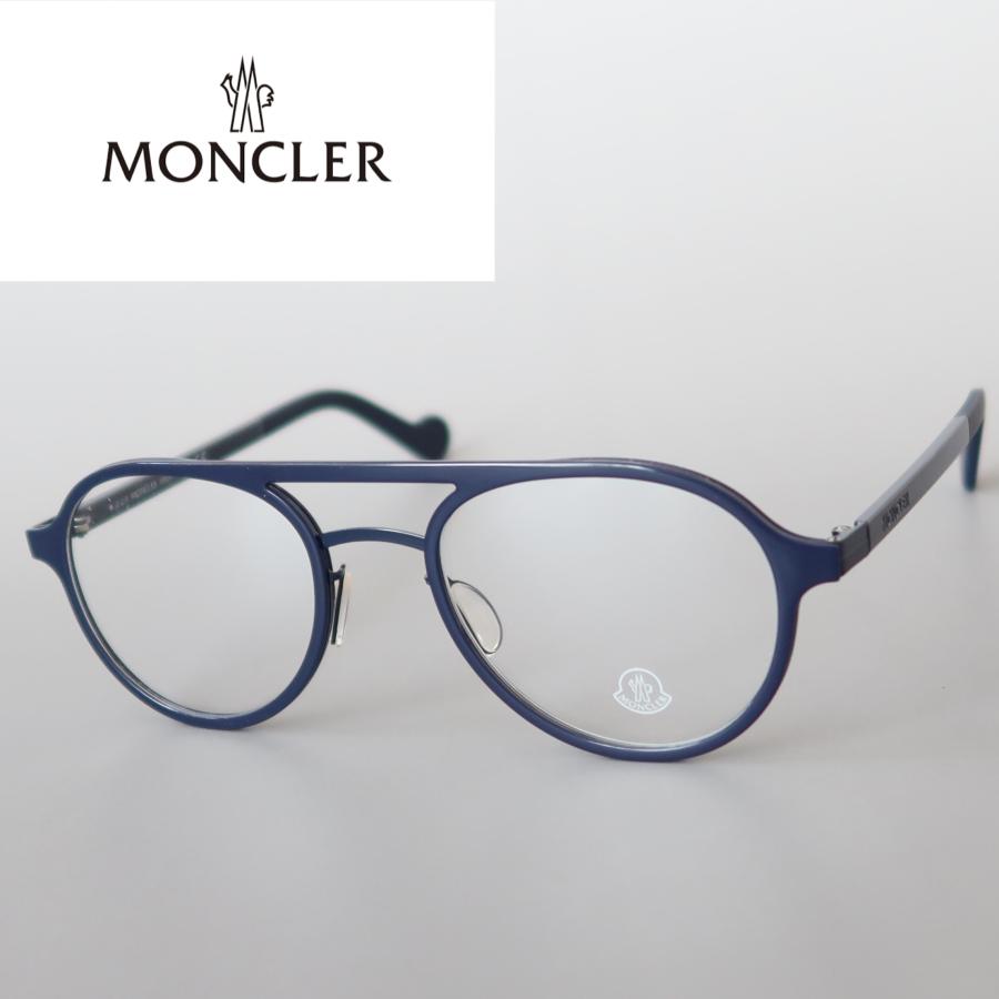 メガネ モンクレール MONCLER ラウンド ツーブリッジ 新品 ティア