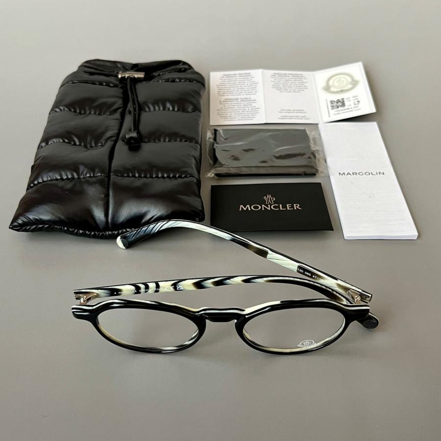 MONCLER メガネ モンクレール ボストン 新品 ブラック 眼鏡