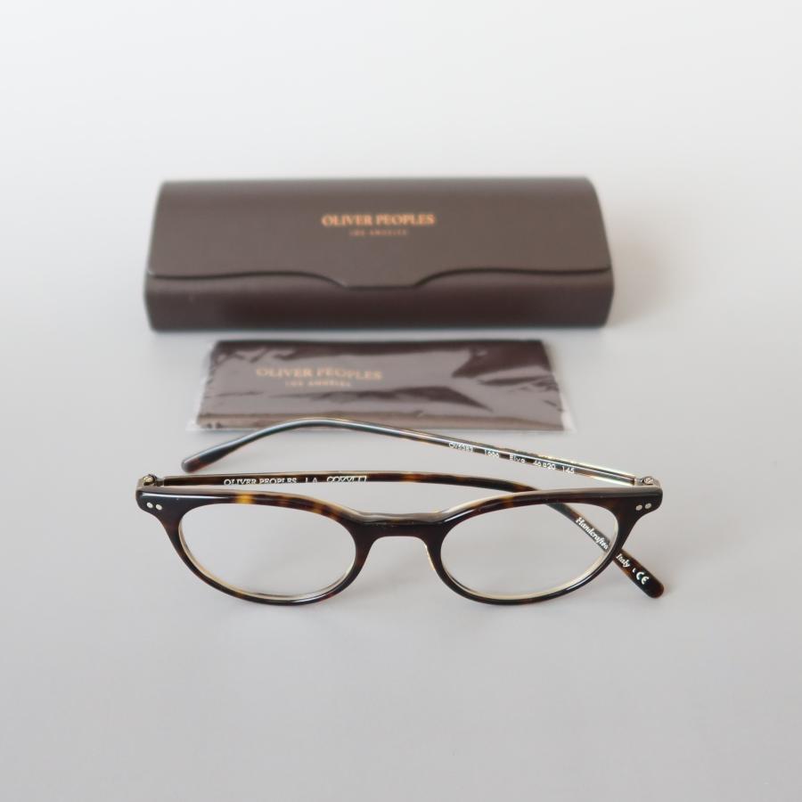オリバーピープルズ メガネ 眼鏡 べっ甲柄 度入り メタル 48□24 茶 OLIVER PEOPLES（オリバーピープルズ） メガネ ラウンド べっ甲柄