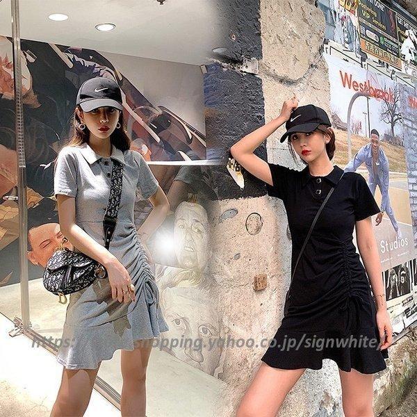 かわいい新作 ワンピース 韓国風 新作 上品 大人 通勤 着痩せ きれいめ 大きいサイズ きれいめ ワンピース 半袖 ベルト付き 春夏 膝丈ワンピース レディース ワンピース サイズ L Www We Job Com