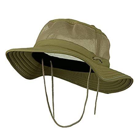 専門ショップ Big e4Hats.com Size 2XL-3XL Khaki - Hat Bucket Mesh UV Talson キャップ