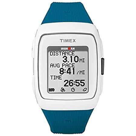 【レビューを書けば送料当店負担】 - (White/Teal) Timex Watch Strap Silicone GPS Ironman 腕時計