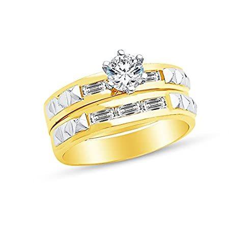 国内配送 14 Xa0 K Two Tonedゴールド最高品質czキュービックジルコニアラウンドブライダル婚約結婚2つリングセット 1 Xa0 2ct センターストーン B075m2ksds Luxs Yahoo 店 通販 Yahoo ショッピング 格安 Www Jolimmo Ch