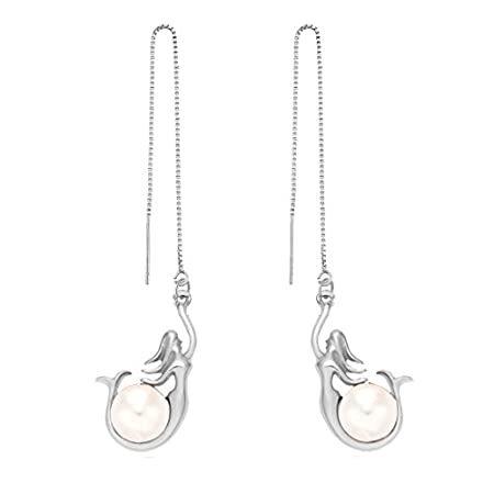 100 本物保証 Senfaiマーメイドplay Longチャーム調節可能な文字列イヤリング3