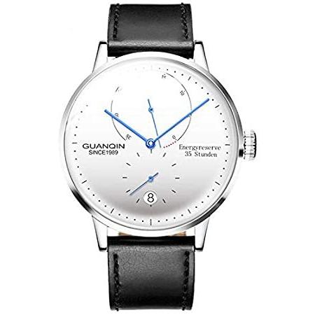 格安人気 シンプルメンズ自動機械式腕時計 超薄型ステンレススチール時計 エネルギー表示 安い Jeannesauve Org