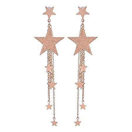 特価ブログ 女性用 五芒星ペンダント ロングタッセルピアス チャーム Size One Myhouse 11s 売り最安 Jeromejack Fr