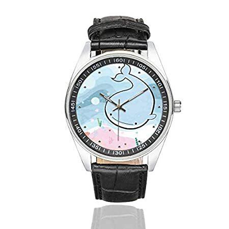 期間限定 海外から日本未入荷の人気アイテムを直輸入 Interestprint カジュアルファッションウォッチ メンズ防水腕時計 面白いクジラのクラゲ メンズ腕時計 Itse Edu Co