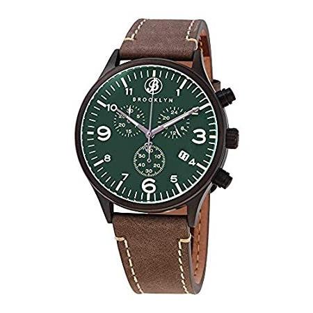 選ぶなら Watch Brooklyn Co. 307-GRN-4 Watch Men's Quartz II Brownstone Bedford 腕時計
