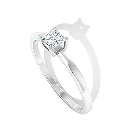 一番人気物 ユニークな0 25カラットダイヤモンドソリティア婚約指輪 シンプルigi認定プリンセスダイヤモンドプロミスリング 女性用ウェディングブライダル記念リン 海外から人気の商品を直輸入 レディースアクセサリー Chescotimes Com