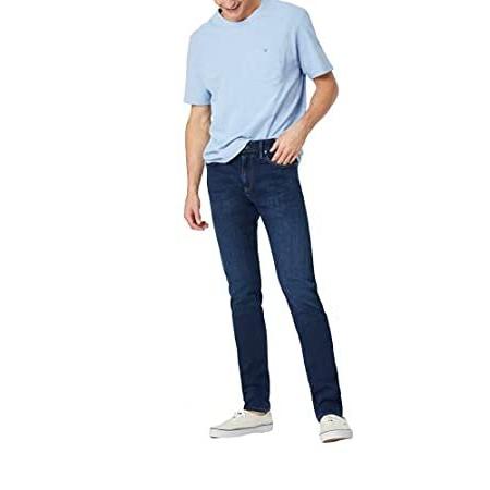 Mavi Men´s James Regular Rise Skinny Leg Jeans， Dark Blue Supermove， 33 x 3