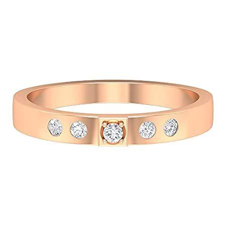定番 ラウンドダイヤモンドリング 彼女のためのアニバーサリーリング 母の シンプルな結婚指輪 ブライズメイドリング ブライダルスタッカブルバンド Hi Si 海外から人気の商品を直輸入 レディースアクセサリー Postetelecom Gouv Cg