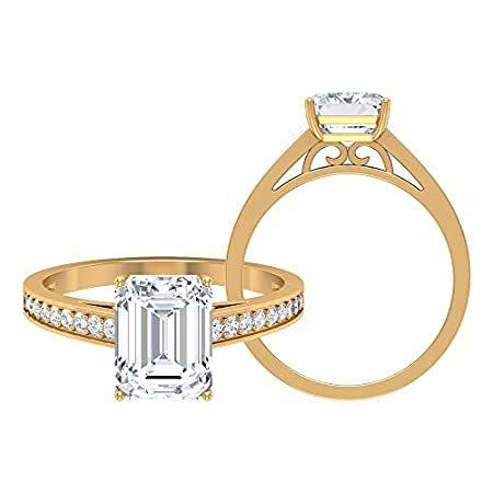 訳ありセール 格安 海外から人気の商品を直輸入 モアッサナイトリングソリティア婚約指輪八角形ヘイローリングステートメントリングウェディングブライダルリングサイドストー D Vssi 2 26カラット レディースアクセサリー Headshotsbar Com