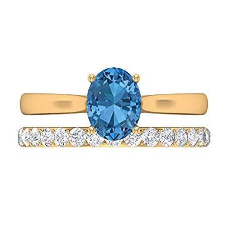 半額sale 海外から人気の商品を直輸入 ソリティアブライダルリングセット モアッサナイト D Vssi オーバルカット婚約指輪 Mm 8x6 カラット人工アークティックブルーリング 2 14 レディースアクセサリー Rankinengineering Com
