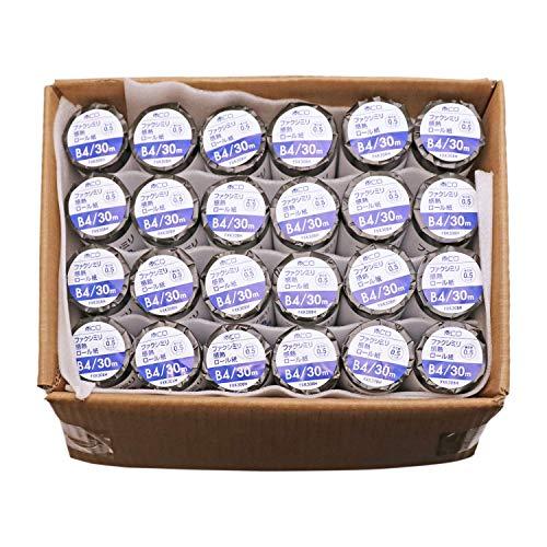 限定ミヨシ MCO FAX用感熱ロール紙 B4 0.5インチ 30m巻 24本入