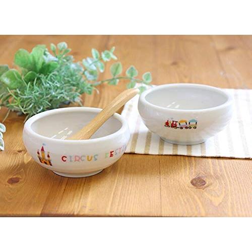こだわり食器と雑貨のお店irodori 子供食器 2柄セット どうぶつサーカス すくい易いおかず鉢 径9.7cm 約150ml ライオン&ゾウ |  | 07