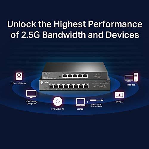 TP-Link 8ポート 各ポート 2.5Gbps 対応ポート同時使用時 最大40Gbpsまで ハブ アンマネージ スイッチングハブ TL-SG_3
