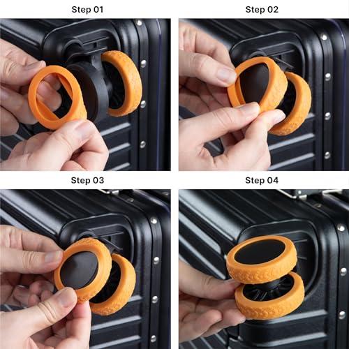 Gatoer 8個セット スーツケース タイヤカバー ホイールカバー キャリー