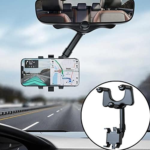 785円 人気急上昇 Nacyvcos 車載ホルダー クリップ式 バックミラー スマホホルダー 車 スマホ 360度回転 ルームミラー取り付け型 スタンド ダッシュボ