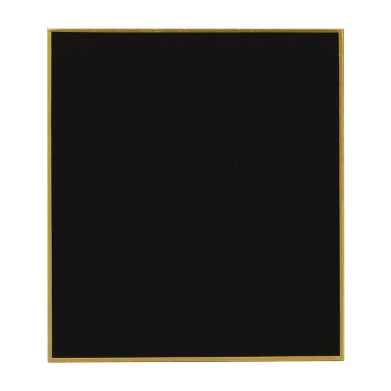 ミニサイン色紙 寸松庵 12.1cm x 13.6cm 10枚セット 黒 無地 金縁 ミニ