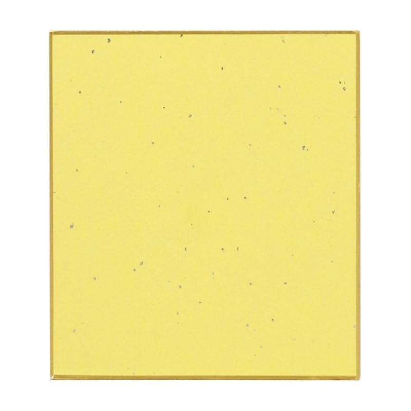ミニサイン色紙 寸松庵 12.1cm x 13.6cm 10枚セット 黒 無地 金縁 ミニ